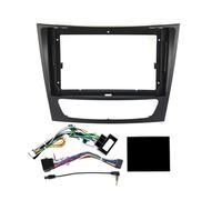 Fascia du Panneau Radio pour Mercedes pour Benz pour Classe E W211 E200 E220 E300 E350 E240 Radio Fascia Cadre Adaptateur Câble d'alimentation avec Boîtier Canbus