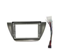 Fascia du Panneau Radio pour Mitsubishi pour Lancer IX 2005-2008 Autoradio Carénages Stéréo Tableau Bord Panneau Cadre 2 Din DVD GPS MP5 Housse Lecteur Android(Gray Frane B Cable)