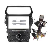 Fascia du Panneau Radio pour pour Explorer Voiture Fascia Cadre Adaptateur Boîte Canbus Décodeur Android Radio Tableau De Bord Montage Panneau Kit(Full Set 10 inch LZ)