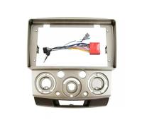 Fascia du Panneau Radio pour pour Ranger 2000-2005 2006 2007 2008 2009 2010 Auto Radio Installation DVD GPS Mp5 Fascia Plan Cadre(Frame Cable Golden)