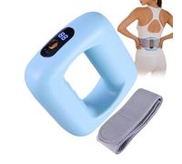 Fascia Massager - Cordless Rechargeable Full Body Massager 2 Modes 5 Speeds Electric Abdominal Shaping Device With Adjustable Waist Belt Muscle Relaxation