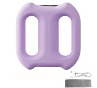 Fascia Ring Massager with Belt, Multifunctional Full-Body Vibrating Fascia Ring, Belly Fat Massager, Lymphatic Drainage/Anti Cellulite, Relieve Muscle Soreness (Purple)