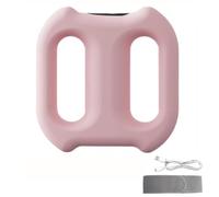 Fascia Ring Massager with Belt, Multifunctional Full-Body Vibrating Fascia Ring, Belly Fat Massager, Lymphatic Drainage/Anti Cellulite, Relieve Muscle Soreness (Pink)