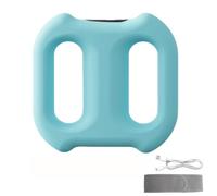 Fascia Ring Massager with Belt, Multifunctional Full-Body Vibrating Fascia Ring, Belly Fat Massager, Lymphatic Drainage/Anti Cellulite, Relieve Muscle Soreness (Blue)