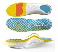 Fasciite plantaire travail haut arc semelles - Welnove 220 + LB Heavy Duty semelleS pour soulager la douleur au pied flat foot, semelles orthopédiques pour la plupart des chaussures hommes femmes (XS)