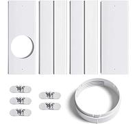 FASCINATDECO Joint de Fenêtre pour Climatisation Mobile, Pare-Brise de Climatiseur de Plaque de Kit de Glissière de Fenêtre Réglable pour Climatiseur Portable (Tuyau de 15CM (5.9 inches))