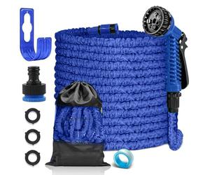 FASCINATDECO Tuyau d'Arrosage Extensible 23m, Tuyau Arrosage Extensible, Tuyau d'Arrosage Flexible avec 7 Modes d'Arrosage, Léger et Facile à Ranger Pour Irrigation, Laver La Voiture, Baigner