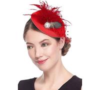 Fascinateur féminin élégant bandeau à plumes ornement capeline pour cérémonies mariage et événements mondains