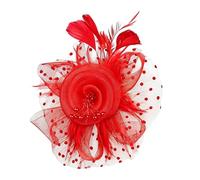 Fascinateur Pour Femmes Coiffe de Tête avec Fleurs et Voilette pour une Tea