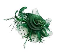 Fascinateur Pour Femmes, Coiffe de Tête avec Fleurs et Voilette pour une Tea Party, Chapeau De Thé Pour Femme, pour Mariage, Funérailles, Enterrement de Vie de Jeune Fille, Événements, Cérémonies, Ten
