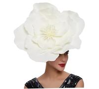 Fascinateurs Chapeaux pour femmes Vintage Fashion Beige Flower Hat 8.66 Dans Dia Womens Fascinators Headswear for Tea Party Wedding Party Fascinators Hats for