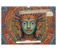 Fascination maya : aperçu d'un monde englouti, Version française (Calendrier mural 2026 DIN A3 portrait), Calendrier CALVENDO mensuel