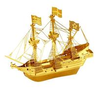 Fascinations Metal Earth 3d Laser Cut Model Golden Hind Ship Boat - Golden Version