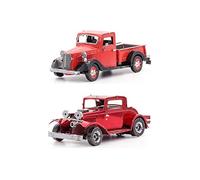 Fascinations Metal Earth 3D Metal Model Kits Ford Lot de 2-1932 Coupé - Pickup 1937