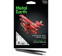Fascinations Metal Earth Fokker Dr. I Kit de modèle 3D en métal avec pince à épiler