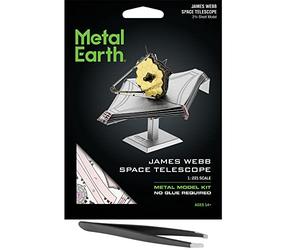 Fascinations Metal Earth James Webb Télescope spatial 3D en métal avec pince à épiler