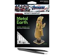 Fascinations Metal Earth Marvel Avengers Infinity Gauntlet Kit de modèle en métal 3D avec pince à épiler