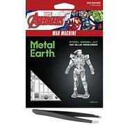 Fascinations Metal Earth Marvel War Machine Kit de modèle 3D en métal avec pince à épiler