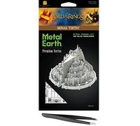 Fascinations Metal Earth Premium Series Le Seigneur des Anneaux Minas Tirith 3D Metal Model Kit Bundle avec pince à épiler