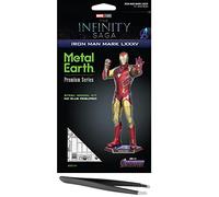 Fascinations Metal Earth Premium Series Marvel Iron Man Mark LXXXV Kit de modèle 3D en métal avec pince à épiler