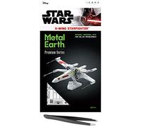 Fascinations Metal Earth Premium Series Star Wars X-Wing Starfighter Kit de modèle 3D en métal avec pince à épiler
