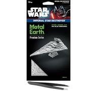 Fascinations Metal Earth Série Premium Star Wars Imperial Star Destroyer 3D Metal Model Kit Bundle avec pince à épiler