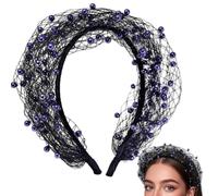 Fascinator Femme Avec Voile Couverture Visage Confortable En Résille À
