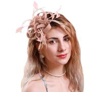 Fascinators per le donne High Tea Party Cappelli Cocktail Wedding Headware Copricapo da sposa (One Size)