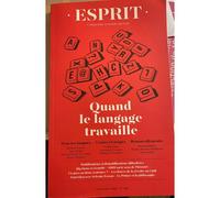 Esprit - Quand le langage travaille Décembre 2019 - Collectif - Esprit - broché - Revue