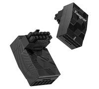 Fasgear 12VHPWR Adaptateur 90 degrés à Angle Droit PCI-e 5.0 16 Broches 12 + 4 Broches 600 W GPU mâle vers Femelle Compatible avec Carte Graphique GeForce RTX 3090Ti 4070Ti 4080 4090 5090(Type B)