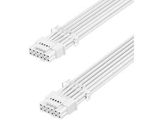 Fasgear Câble d'alimentation GPU 16 broches - 70 cm PCI-e 5.0 12VHPWR 600 W 12+4 mâle vers mâle 12 V-2 x 6 Câble gainé pour RTX 3090Ti 4070 Ti 4080 4090 5090 5080 5070 5070Ti à ATX 3.0. Alimentation