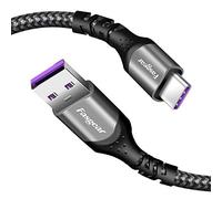 Fasgear Câble de Charge Rapide USB C pour Hua-wei P30,P20 Lite,P20,Mate20, Mate20 Pro, Mate RS,Honor Play, Honor View 20,Honor Magic 2,etc.(0,9 m Noir)