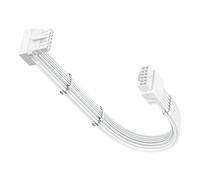 Fasgear Câble d'extension GPU PCIE 5.0/5.1 à 90 degrés 30 cm, ATX3.0/3.1 16 broches (12+4) mâle vers femelle GPU Extension d'alimentation 600 W, adaptateur 12VHPWR (12V-2x6) pour RTX 4070Ti/4080/4090