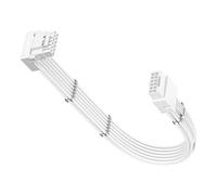 Fasgear Câble d'extension GPU PCIE 5.0/5.1 à 90 degrés 30 cm, ATX3.0/3.1 16 broches (12+4) mâle vers femelle GPU Extension d'alimentation 600 W, adaptateur 12VHPWR (12V-2x6) pour RTX 4070Ti/4080/4090