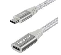 Fasgear Câble d'extension USB C câble d'extension mâle vers femelle de type C compatible avec le chargeur Magsafe | Chargement sans fil Mag safe | Tous les appareils de type C 2.0 (1.8 m, Blanc)