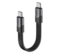 Fasgear Câble USB 4/Thunderbolt 4/3 15cm - 100W Charge 40Gbps Transfert de Données Compatible pour MacBook Pro, iPad Pro 2021, Mac Mini M1, Hub SSD Externe, Docking Monitor, Egpu