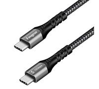 Fasgear Câble USB C vers type C, 1 lot de câble de charge rapide USB 3.1 Type C Gen 2, alimentation 100 W 20 V/5 A, transfert de données 10 Gbit/s, sortie vidéo 4 K @ 60 Hz 3ft (1m) Noir