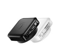 Fasgear Lot de 2 câbles USB-C rétractables de 60 W - 1,4 m - Rotation à 360° sur table - PD/PPS - Câble de charge rapide USB C vers USB C - Pour i-Phone16/17 Pro Max/i-Pad/Mac-Book/Sam-sung (noir et