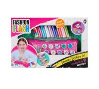 Simba Fash!on Flash Kit de tressage de Bracelets colorés - Kit créatif DIY pour jusqu'à 10 Bracelets d'amitié, avec Cordons colorés et Instructions étape par étape (français Non Garanti), Loisirs