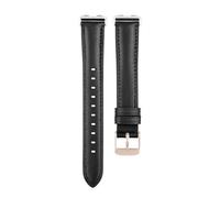 Fasheepfa Bracelet de rechange en cuir de qualité supérieure pour montre connectée Hua-weii Band 9 avec design réglable, Adjustable, Acier inoxydable et silicone, Pas de gemme