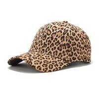 Fasheepfa Casquette de baseball classique originale en coton réglable pour papa, Kaki léopard., taille unique