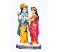 Fasherati Ram et Sita Ji Murti Garlanding Pose (15,2 cm) - Pièces d'idole pour la maison