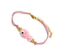 Fashioanble Charm en forme de poisson tressé à la main en acier inoxydable flexible Bijoux en acier inoxydable, taille unique, Comme décrit
