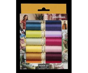 Fashion 734031 Kit de fil à coudre - Fashion avec 14 couleurs tendance - 100 m - Le fil polyvalent de Micro Core Technology®