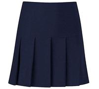 FASHION 7STAR Jupe ronde plissée pour femme et fille - Taille haute - Uniforme scolaire plissée, bleu marine, 7-8 ans