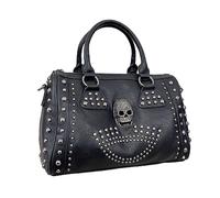 Fashion À Bandoulière Crossbody For Girl Teen Handbag Skull Punk Punk Rivet Rivet Messenger Capacité De Capacité À Main
