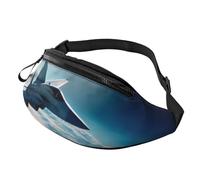 Fashion Aircraft Fighter Jets Sac banane et sac de poitrine réglable pour homme et femme Fermeture éclair sécurisée Léger et compact Parfait pour les voyages, le sport, la randonnée, l'extérieur,