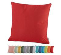 fashion and joy Lotus 5551 Coussin d'extérieur résistant aux intempéries et à la saleté et à l'eau 45 x 45 cm Structure imperméable Coussin de jardin