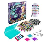 Fashion Angels Galaxy Bead Super Set (12679), 2,000+ Beads with Keeper Case, Makes 50+ Bracelets, Alphabet Charms, Pearlescent & Metallic Beads, Metal Charms, Includes Inspiration Guide