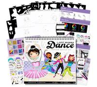 Fashion Angels I Just Wanna Dance Kit de croquis de mode Cr ez des tenues sur le th me de la danse avec 35 pages de croquis Plus de 100 autocolla